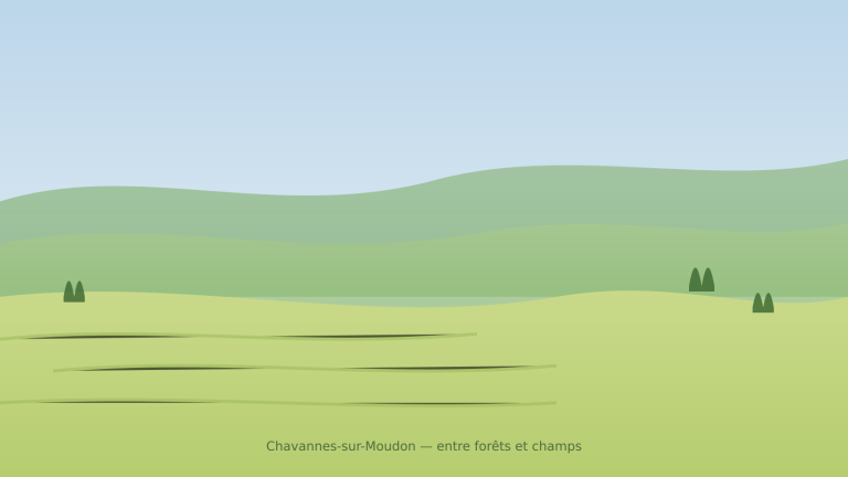 Vue de la campagne autour de Chavannes-sur-Moudon